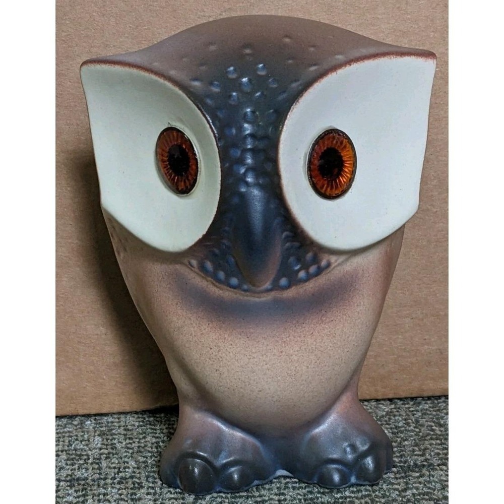 Vtg Hagen Renaker Roselane Vintage Owl Figure Large Eyes Wise 5.5" Decor